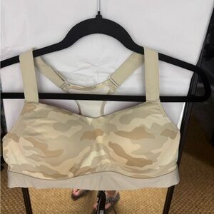 PINK Camouflage Beige Sports Bra